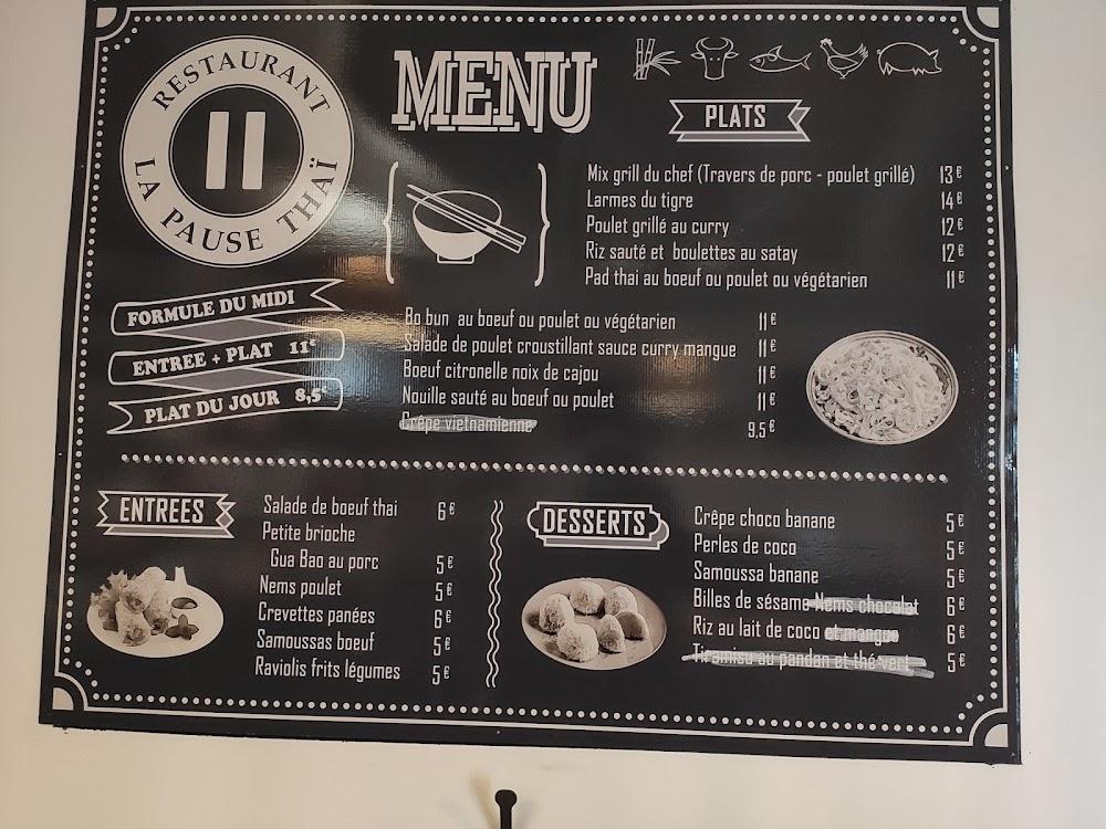 La Pause Thai - Menu Image 1